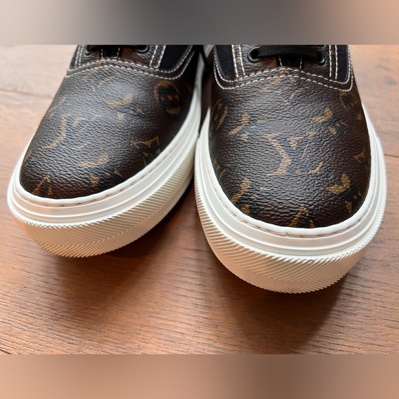 🔹Louis Vuitton Trocadero Monogram Sneakes  LV 7=8 Us - Picture 6 of 12